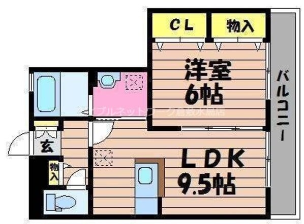 フレブラースの物件間取画像